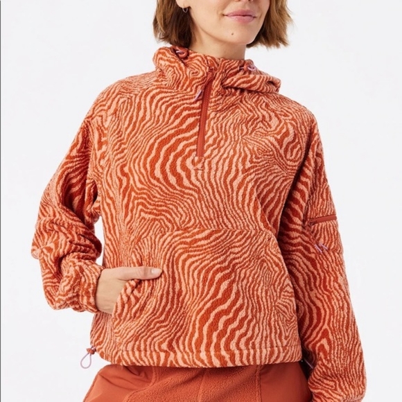 Outdoor Voices Tops - NWT OV Primofleece Melon Zebra